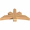 Ekena Millwork Alberta Smooth Timber Gable Bracket, Western Red Cedar, 48"W x 24"H x 5 1/2"D x 5 1/2"F, 12/12 Pitch GBW048X24X0606ALB00SWR - alternate 4